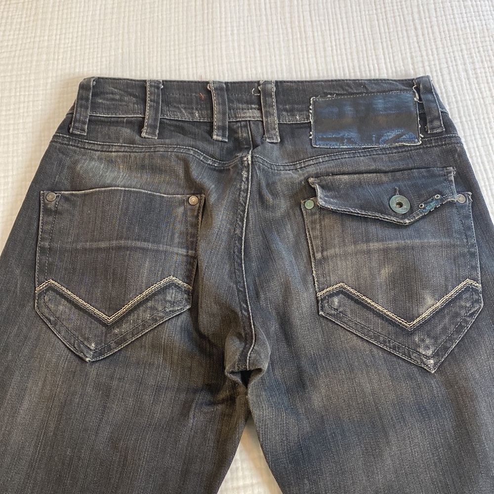 Energie Slim Morris black Denim jeans in size 30x32